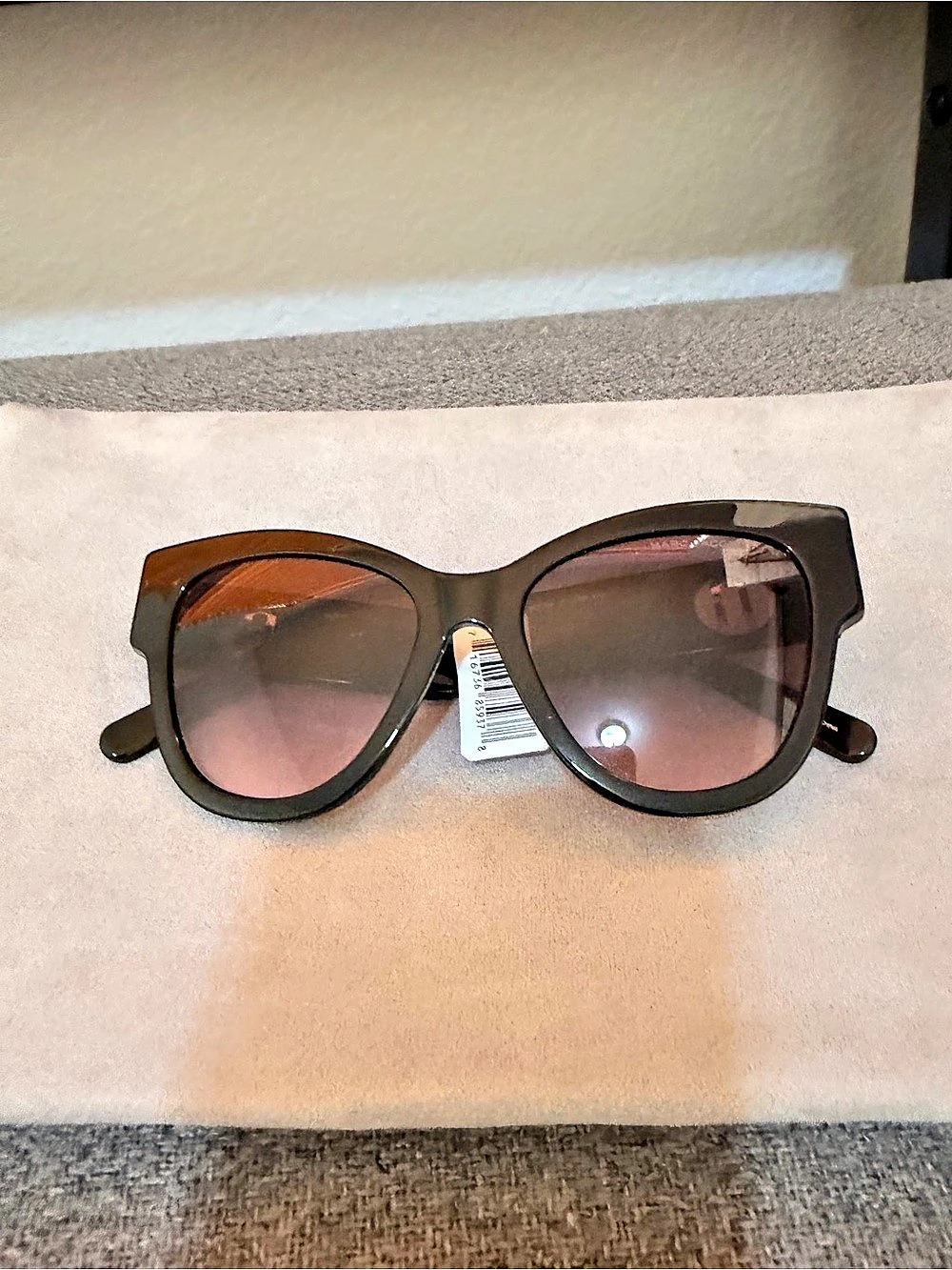 NEW Marc Jacobs MARC 697/S-0807F Cat Eye Sunglasses in Black & Pink NWT